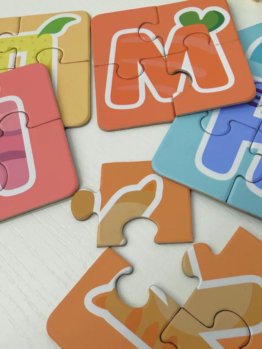 Магнитные пазлы "Веселый алфавит" от З до О