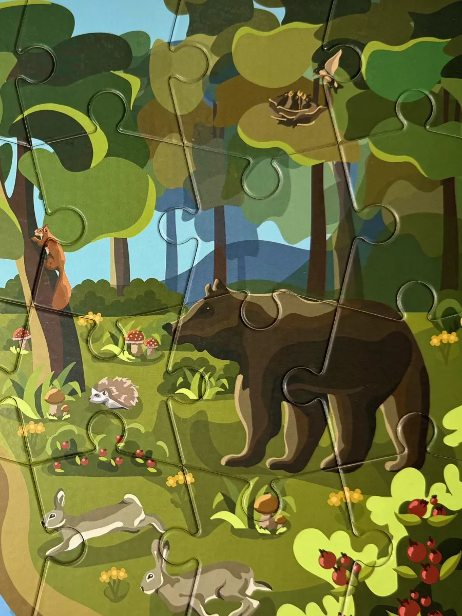 Макси Пазлы для малышей "Лесные жители"