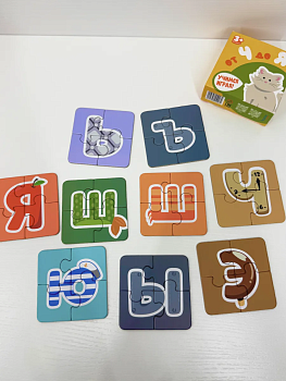 Магнитные пазлы "Веселый алфавит" от Ч до Я